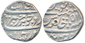 Aurangzeb, Silver Rupee, 11.09g, Chinapatan Mint, RY 51 (KM A289). Very Fine+.