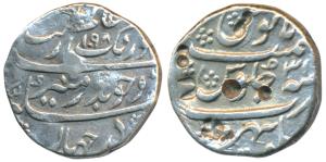 Aurangzeb, Silver Rupee, 11.46g, Sambhar Mint, AH 1098/31 (KM 300.79). Several test marks,