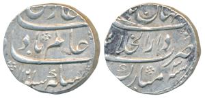 Shah Alam Bahadur, Silver Rupee, 11.40g, Dar ul-Khilafat Shahjahanabad Mint, AH 1121/3, mi