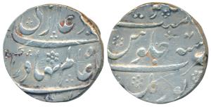 Shah Alam Bahadur, Silver Rupee, 11.35g, Torgal Mint, RY 4, complete mint name at bottom o
