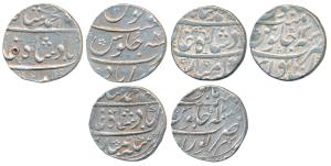 Muhammad Shah, Silver Rupee (3), Ahmedabad Mint, AH 113X/8; Itawa Mint, AH 11XX/13; Kora M
