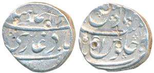Muhammad Shah, Silver Rupee, 11.36g, Nusratabad Mint, AH 114X/14 (KM 436.48). Very Fine, R