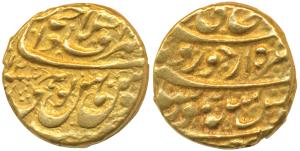 Taimur Shah (AH 1186-1207, 1772-1793 AD), Gold Mohur, 10.88g, Ashraf al-Bilad Ahmadshahi M