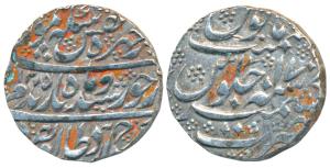 Taimur Shah, Silver Rupee, 10.70g, Kashmir Mint, AH 1205/17, complete mint name at bottom 