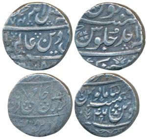 Silver Rupee (2), Balwantnagar (Jhansi) Mint, 11.12g, in the name of Shah Alam II, AH 1174