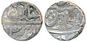 Muhiabad urf Poona Mint, Silver Rupee, 11.17g, in the name of Shah Ali Gauhar, Nagari lett