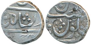 Muhiabad urf Poona, Silver Rupee, 11.12g, in the name of Shah Ali Gauhar, Nagari letter ’S