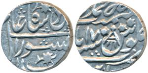 Muhammadabad Banaras Mint, Silver Rupee, 11.21g, in the name of Shah Alam II, comb like sy
