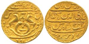Ghazi ud din Haider (AH 1230-1243, 1819-1827 AD), Gold Asharfi, 10.73g, Dar as- Sultanat L