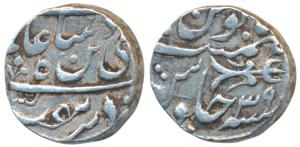 Nawab Hayat Muhammad Khan (1777-1808 AD), Silver Rupee, 11.07g, Bhopal Mint, in the name o