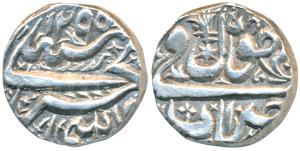 Shah Jahan Begum (AH 1285-1319, 1868-1901 AD), Silver Rupee, 10.88g, Bhopal Mint, AH 1295 