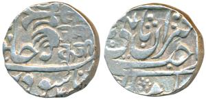 Janakoji Rao (AH 1243-1259, 1827-1843 AD), Silver Rupee, 10.85g, Basoda Mint, in the name 
