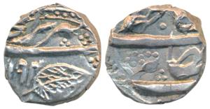 Gulab Singh (VS 1903-1913, 1846-1856 AD), Silver ¼ Rupee, 2.71g, Srinagar Mint, VS 1904, (