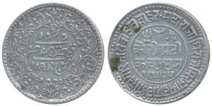 Khengarji III (VS 1932-1998, 1875-1942 AD), Silver 2½ Kori, 6.87g, in the name of Victoria