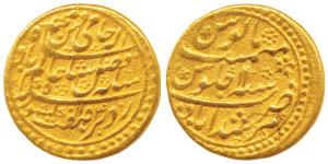 Murshidabad Mint, Gold Mohur, 12.1g, in the name of Shah Alam II, AH 1184/11, issue of 176