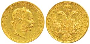 Austria, Franz Joseph I, Trade Coinage, Gold Ducat, 3.5g, 1914 (KM 2267). Restrike, Mint S
