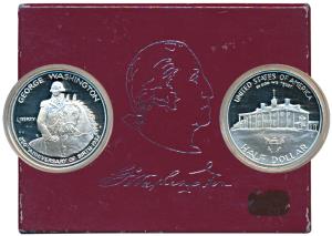 United States of America, 250th Birth Anniversary of Washington, Silver $ ½ (Dollar), 26.7