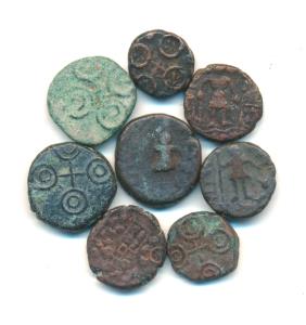 Post-Mauryan, Ujjaini Region, Uninscribed type, Copper Unit (8), obv. Mahakal holding a sp