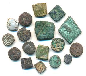 Assorted lot (17), Silver & Copper, different dynasty’s and rulers, Sebakas of Vidarbha, U