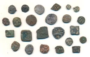 Assorted lot (24), Silver, Copper & Potin, different dynasty’s and rulers, Mauryan Punch-m