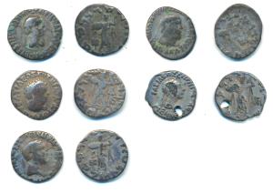 Indo-Greeks, Apollodotus II, Silver Drachm (4), obv. diademed and draped bust of the ruler