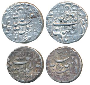 Aurangzeb, Silver Rupee, 11.39g, Jahangirnagar (Dhaka) Mint, RY 19; Shah Jahan, Silver Rup