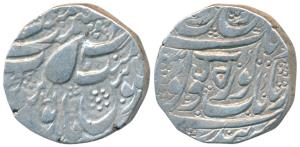 Kashmir Mint, Silver Rupee, 10.97g, date off flan, Gobindshahi couplet, Governor Hari Sing