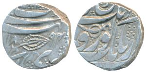 Ranjit Singh, Silver Rupee, 10.98g, Kashmir Mint, Gobindshahi couplet, VS 1894, Governor C