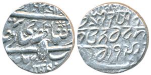 Ranbir Singh, Silver Rupee, 6.91g, Srinagar Mint, VS 1929 (KM Y16a). Very Fine.