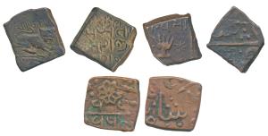 Wakhat Singhji, Copper Paisa (3), the first with lion to right with ‘Lunavada’ written in 
