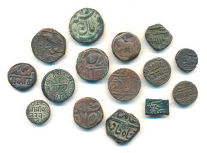 Copper Paisa, Dhinglo and Trambio, Baroda (2), Bhopal (1), Arkat (1), Elichpur (1), Kashmi