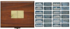 Royal Palaces, a set of 12 Silver Ingots, each 31.5g, each ingot featuring different palac