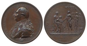 Defeat of Tipoo Sultan Medal 1792, Copper, 48mm, obv. bust of Charles Cornwallis, 1st Marq