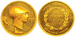 East India College Haileybury for Science, Economics & Politics, Gold Medal, 30.28g, obv. 
