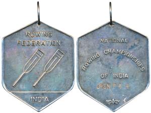 Rowing Federation, Silver Gilt Copper Medal, 117g, obv. two oars, rev. National Rowing Cha