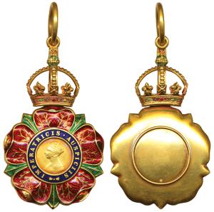 The Most Eminent Order of the Indian Empire, Companion’s (C.I.E.) Neck Badge, Gold and Ena