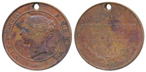 Queen Victoria’s Diamond Jubilee Medal, Copper, 18.27g, obv. young bust of the Queen to le