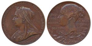 Victoria’s Diamond Jubilee Medal, Copper, 72.87g, 1837-1897, obv. matured bust of the Quee