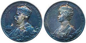 George V Coronation, Silver Medal, 86.26g, 22nd June 1911, obv. crowned bust of George V f