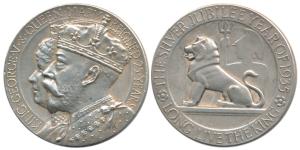 George V and Queen Mary Silver Jubilee Medal, Silver, 24.93g, conjoined bust of King Georg
