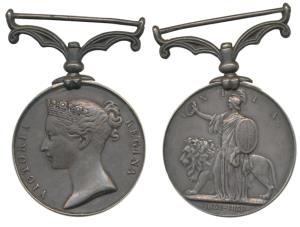 Indian Mutiny 1857-58 Medal, Silver, awarded to Private Goordial 5th Punjab Infantry Punja