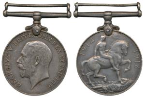 British War Medal 1914-18, George V, Silver, awarded to J.I. Fernandes (MYB 168). Extremel