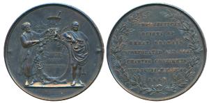 Pharmaceutical Society of Great Britain, Bronze Medal, obv. two figures, one wearing a tur