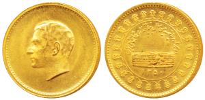 Iran, Muhammad Reza Shah, Gold Medallion, 8.91g, to commemorate the 2500th anniversary of 