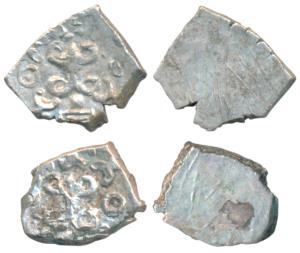 Archaic Punch Marked Coinage, attributed to SaurashtraJanapada (c. 450-300 BC), Silver ¼ K