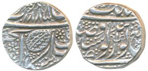 Amritsar Mint, Silver Rupee, 10.95g, Nanakshahi couplet, VS 1885/(18)98 (1828/1842 AD) rul