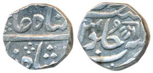 AnandRao (AH 1215-1235, 1800-1819 AD), Silver Rupee, Petlad Mint, in the name of Shah Alam