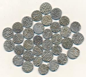 Mir Mahbub Ali Khan, Silver ¼ Rupee (34), Hyderabad Mint, Various dates (KM Y15). Very Fin