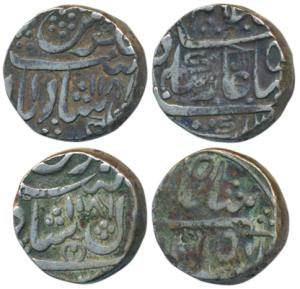 Hyderabad Feudatories, Narayanpett, Silver Rupee (2), Dilshadabad Mint, in the name of Sha