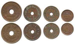 Copper Trambiyo, Dhinglo, Dhabu, Payalo, in the name of George VI, VS 2000/1943, 2000/1943